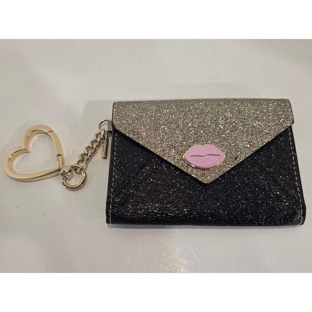 Victoria's Secret Glittered Lipstick Muse Envelope Card Wallet Keychain